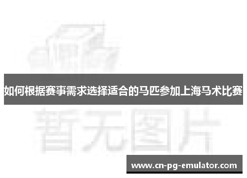 如何根据赛事需求选择适合的马匹参加上海马术比赛 如何根据赛事需求选择适合的马匹参加上海马术比赛